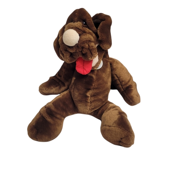 VINTAGE GANZBROS 1981 Wrinkles The Dog puppet stuffed animal